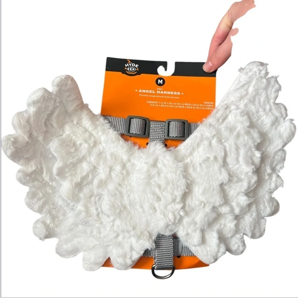 Hyde & Eek White Angel Wing Pet Harness NEW Costume Halloween